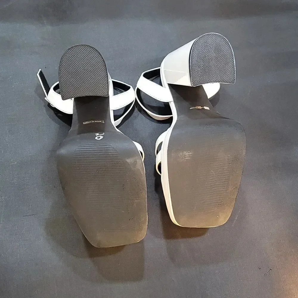 BRAND NEW SOUL PRINCESS PLAIN PLATFORM ANKLE CURVE WIDE HIGH HEEL SANDAL S2